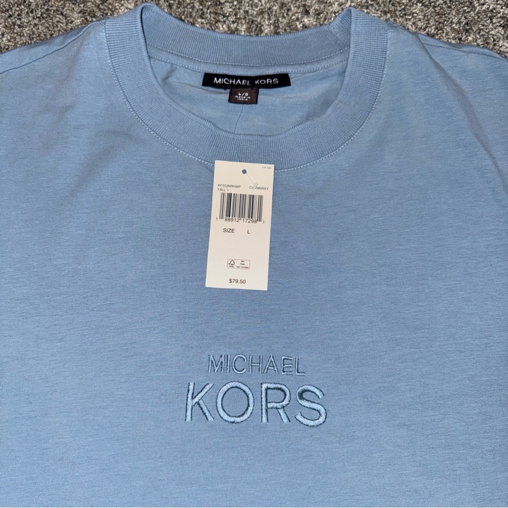 Michael Kors Sky Blue Short Sleeve Tee